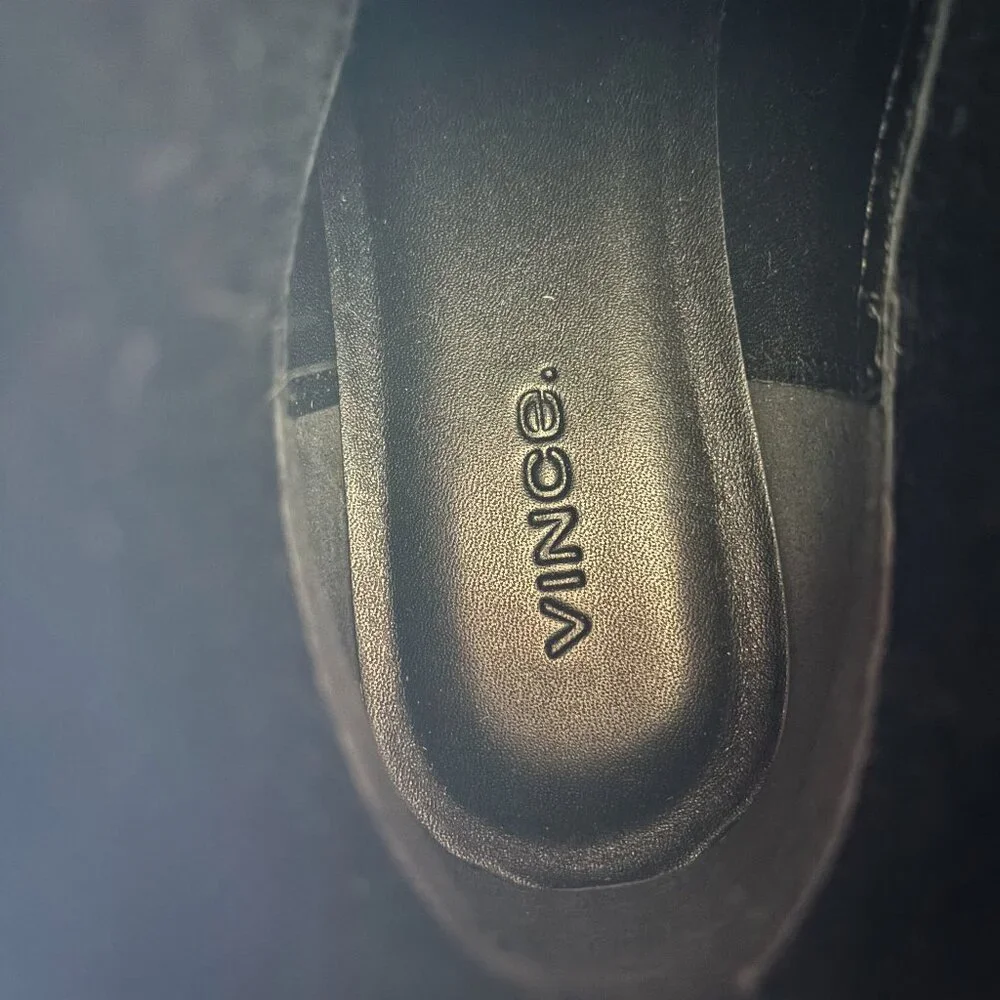 Vince Size 7.5M Black Wool Pull On Ankle Boot Rue Chelsea Boot Ankle Bootie - Picture 7 of 12